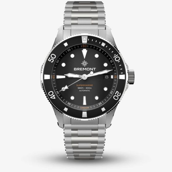 Bremont Supermarine 300m Silver & Black Watch SM40-DT-SS-BK-B