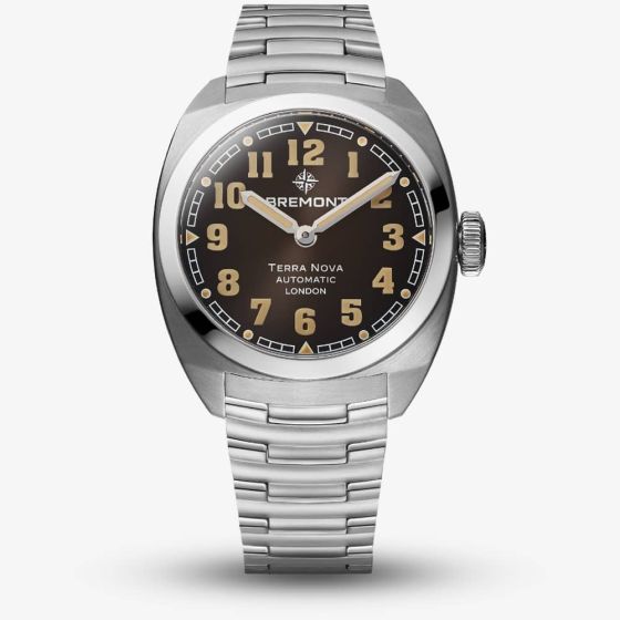 Bremont Terra Nova 38 Brown & Silver Watch TN38-ND-SS-BK-B