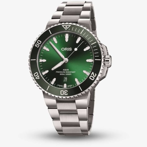 Oris Aquis Green Stainless Steel Watch 01 733 7789 4157-07 8 23 04PEB