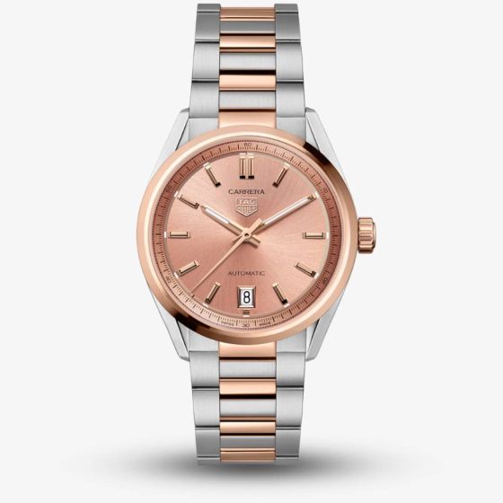 TAG Heuer Carrera Rose Gold Dial Two Colour Watch WBN2350.BD0000