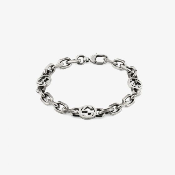 Gucci Interlocking G Silver Bracelet YBA6207980010