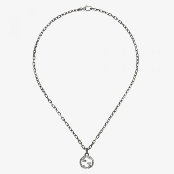 Gucci Interlocking Silver Pendant  YBB45530700100U