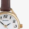 Sekonda Easy Reader Brown Leather Strap Watch 4701