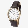 Sekonda Classic Brown Leather Strap Watch 3676