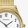 Sekonda Easy Reader Gold Plated Expandable Bracelet Watch 3752