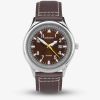 Sekonda Classic Aviator Brown Leather Strap Watch 3882