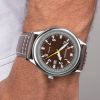 Sekonda Classic Aviator Brown Leather Strap Watch 3882