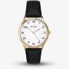 Sekonda Easy Reader Gold & Black Leather Strap Watch 1854