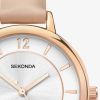 Sekonda Elegance Rose Gold & Cream Strap Watch 2137