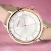 Sekonda Elegance Rose Gold & Cream Strap Watch 2137