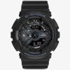 Casio G-Shock Classic Dual Display Chronograph Black Plastic Strap Watch GA-110-1BER