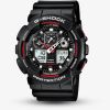 Casio G-Shock Classic Dual Display Black Plastic Strap Watch GA-100-1A4ER 