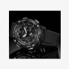 Casio G-Shock Classic Carbon Core Guard Chronograph Dual Display Black Plastic Strap Watch GA-2000S-1AER