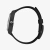 Swatch Black Rubber Strap White Dial with Date Watch GB743-S26
