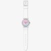 Swatch Unisex Polawhite White Rubber Strap Watch SO29K704-S14