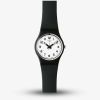Swatch Ladies Black Rubber Strap Watch LB153