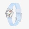 Swatch Ladies Casual Blue Rubber Strap Watch LK396