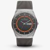 Skagen Titanium Grey Mesh Black And Orange Watch SKW6007