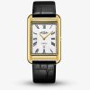 Rotary Mens Cambridge Gold Plated Rectangular Watch GS05283/01