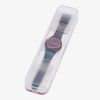 Swatch Skinrosee Rose Gold Plated Pink Rubber Strap Watch SYXG101
