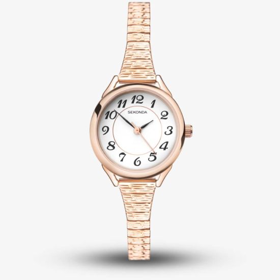 Sekonda Easy Reader Rose Gold Plated Expandable Watch 2639