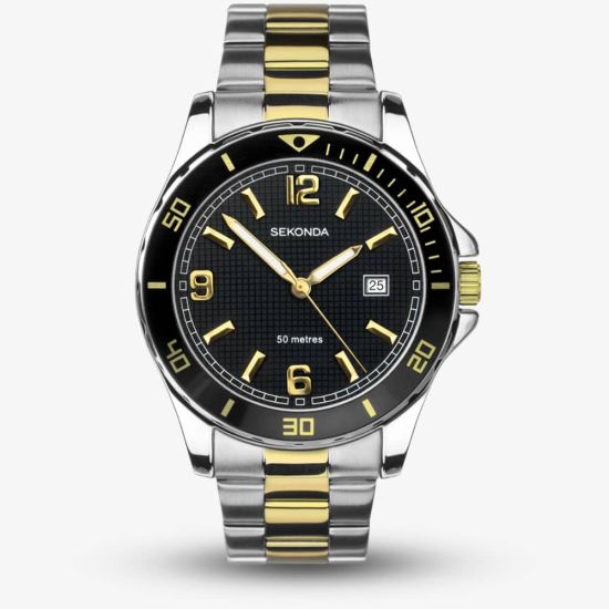 Sekonda Dive Two Colour Black Dial Watch 1581