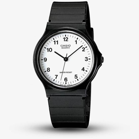Casio CASIO Collection Men Black Plastic Strap Watch MQ-24-7BLL