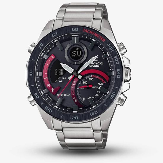 Casio Edifice Bluetooth Solar Red Bracelet Smartwatch ECB-900DB-1AER