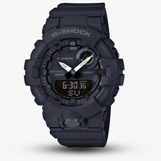 Casio G-Shock Sports Bluetooth Dual Display Chronograph Black Strap Smartwatch GBA-800-1AER