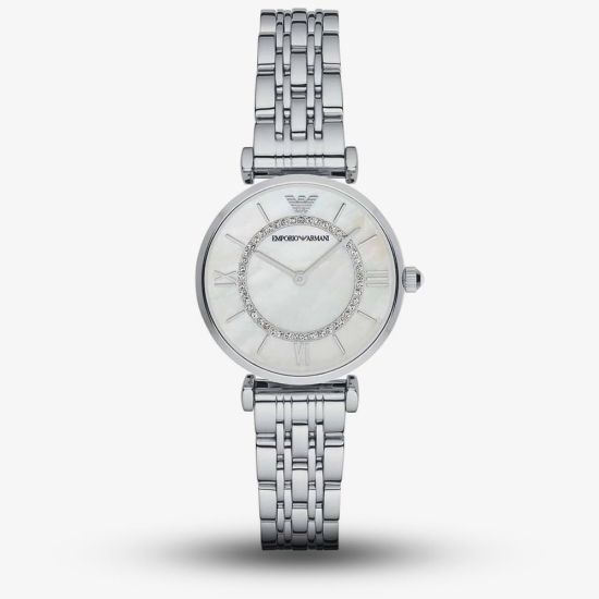 Emporio Armani Ladies Silver Bracelet Watch AR1908