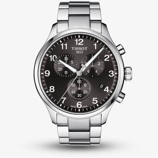 Tissot Mens T-Sport Chrono XL Classic Black Dial Bracelet Watch T116.617.11.057.01