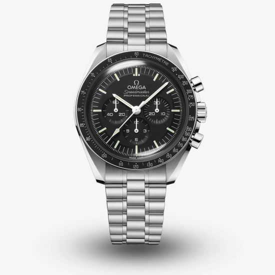 OMEGA Mens Speedmaster Moonwatch Professional Co-Axial Master Chronometer Black Bracelet Watch 310.30.42.50.01.001