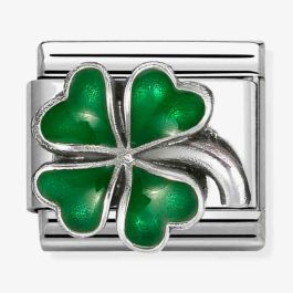 ◯△□ Nomination 330204/42 Classic Symbols Green Clover Charm - thbaker
