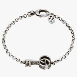 Gucci YBA63220700201 Marmont Silver Double G Key Bracelet