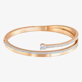 Swarovski 5217727 Fresh Rose Gold Tone Bangle - thbaker.co.uk