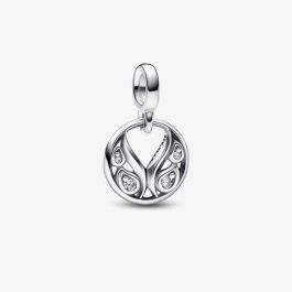 PANDORA 792296C01 Sterling Silver Pandora Me Crystal Burning Wings ...