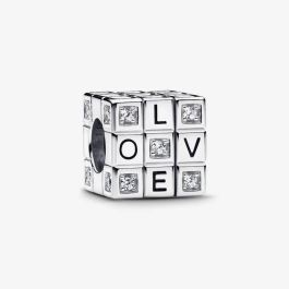 PANDORA 793672C01 Silver Moveable Toy Cube Charm - thbaker.co.uk