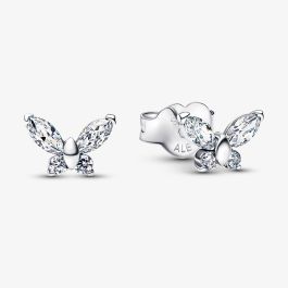 PANDORA 294263C01 Silver Sparkling Butterfly Stud Earrings - thbaker.co.uk