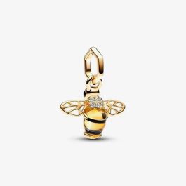 PANDORA 762672C01 14ct Yellow Gold Plated Cubic Zirconia Sparkling Bee ...