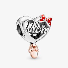 PANDORA 781142C01 Disney Minnie Mouse Mum Heart Charm - thbaker.co.uk