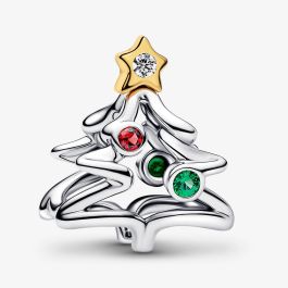 PANDORA 764248C01 Two Tone Christmas Tree Charm - thbaker.co.uk