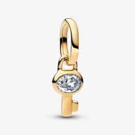 PANDORA 764339C01 ME 14ct Gold Plated Key Mini Dangle Charm - thbaker.co.uk