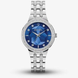 Bulova Women\'s Watch 96L276 Phantom Quartz Crystal Blue Dial Silver Steel 32mm Bulova Phantom Women main image 3