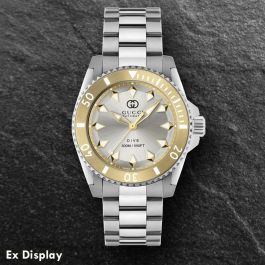 Ex Display Gucci YA136357 Silver Dial Mens Watch - thbaker.co.uk