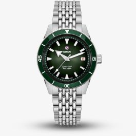 Rado R32223313 Unisex Captain Cook Green Dial Watch - thbaker.co.uk
