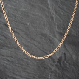 Second Hand 9ct Yellow Gold 26 Inch Rope Chain 41162062 - thbaker.co.uk