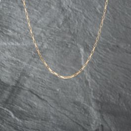 Second Hand 9ct Yellow Gold 16 Inch Paper Link Chain 41162111 - thbaker ...