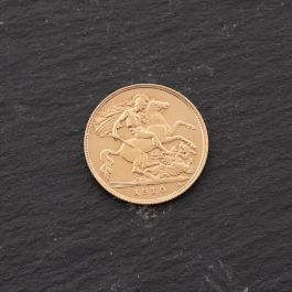 Second Hand 22ct Yellow Gold 1910 King Edward VII Half Sovereign Coin ...