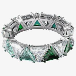 Swarovski 5608530 Ladies Millenia Green Cocktail Ring - thbaker.co.uk
