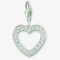 THOMAS SABO Silver Cubic Zirconia Open Heart Charm 0018-051-14
